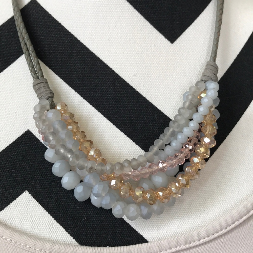 Beaded Statement Necklace - Picture 2 of 7